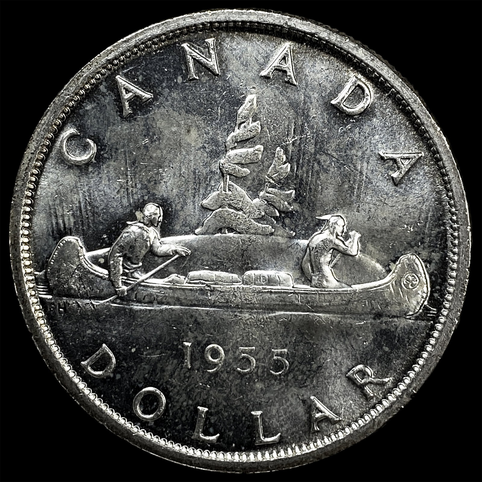 1955 Canada Silver Dollar - 2