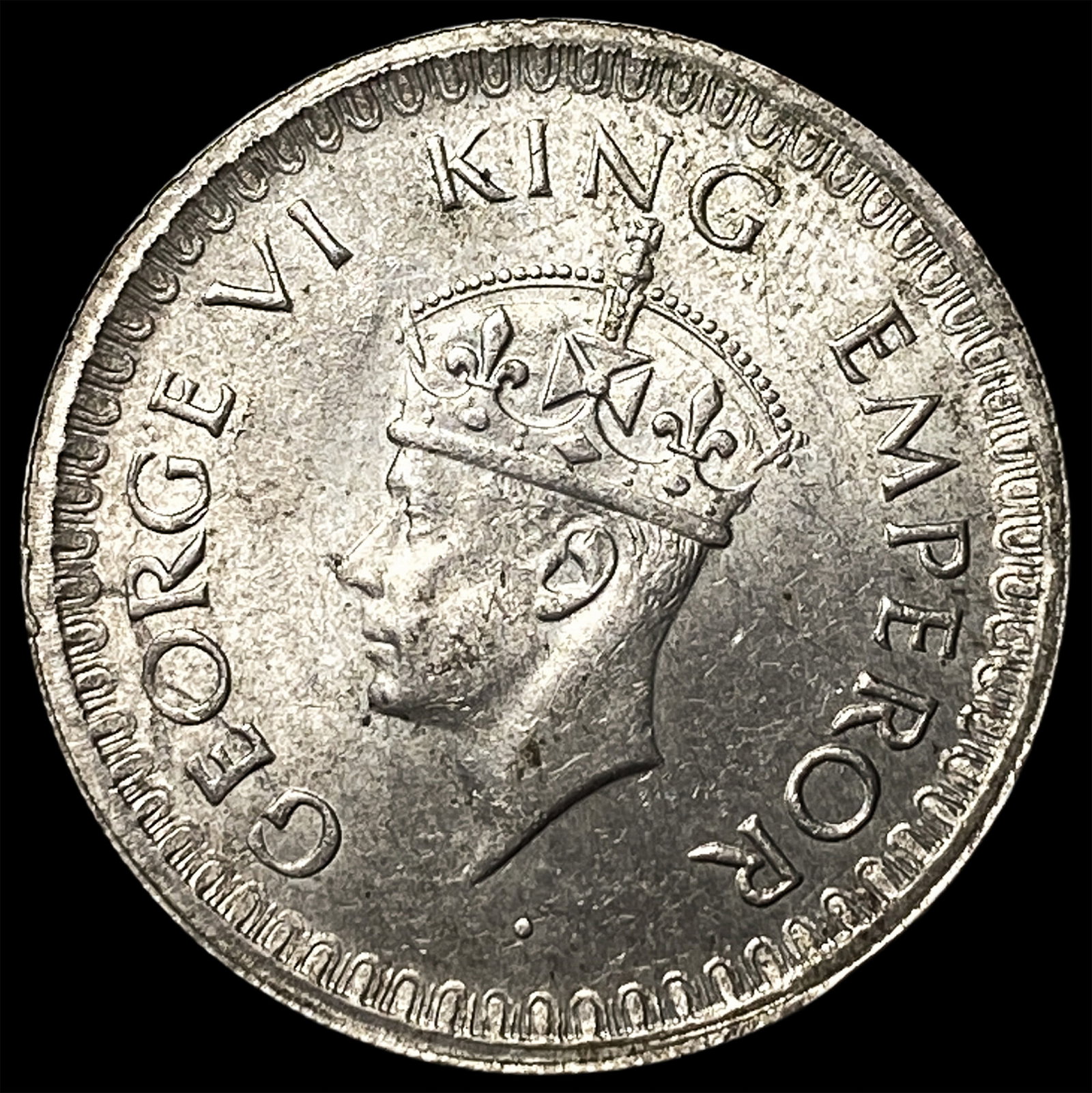 1944 British-India Silver 1/2 Rupee (1 of 2)