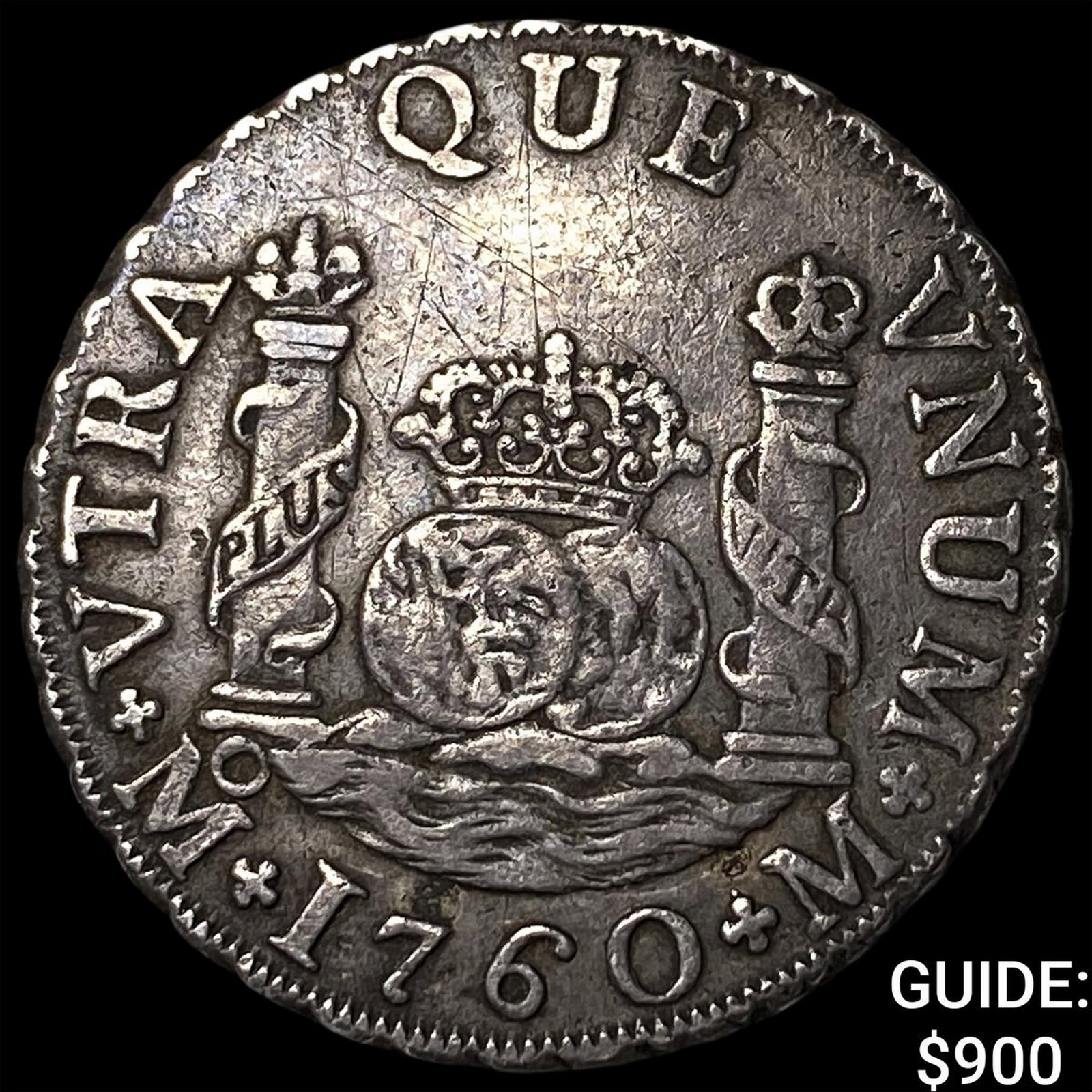 1760-M Mexico Charles III Silver 2 Reales: 1760-M Mexico Charles III Silver 2 Reales