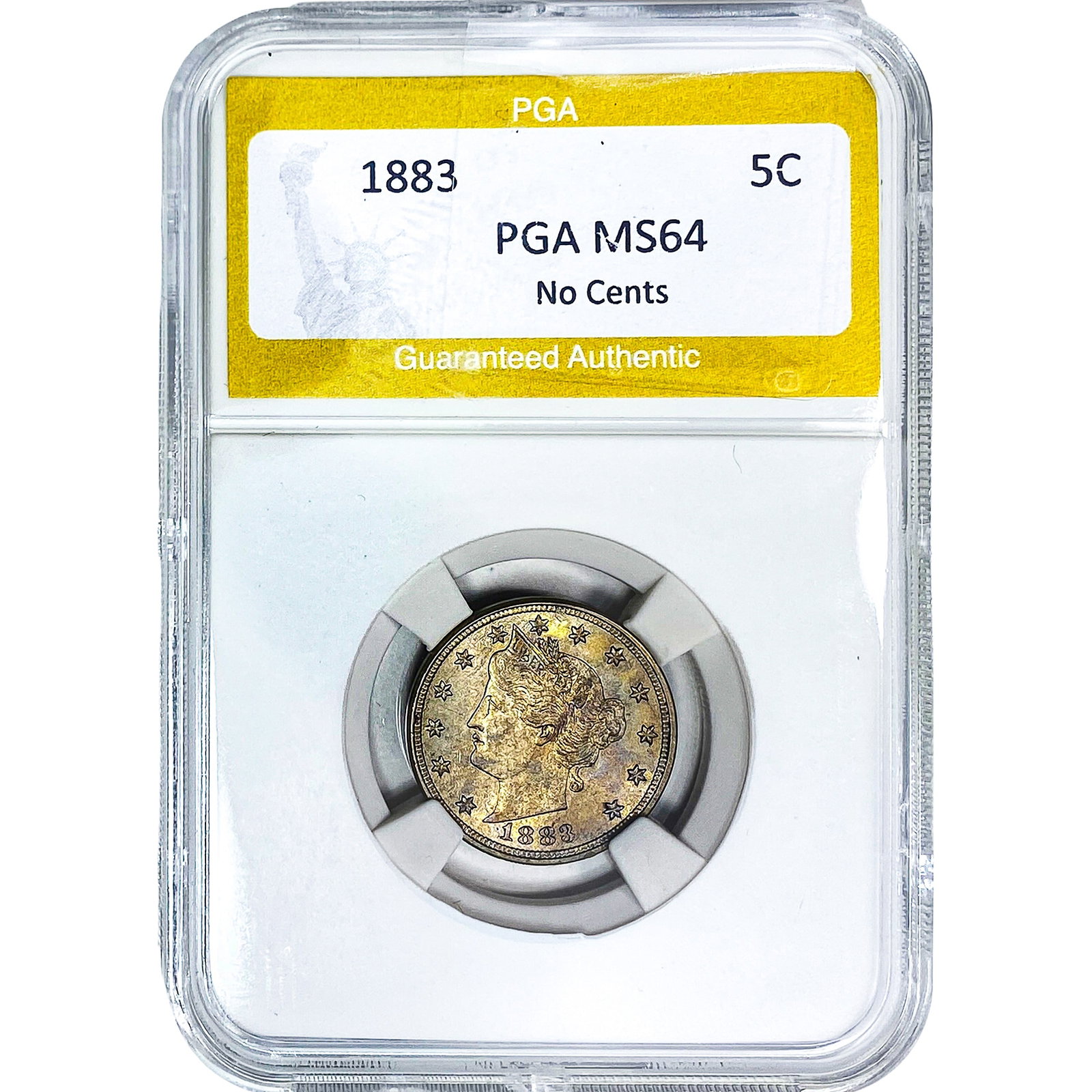1883 Shield Nickel PGA MS64: 1883 Shield Nickel PGA MS64