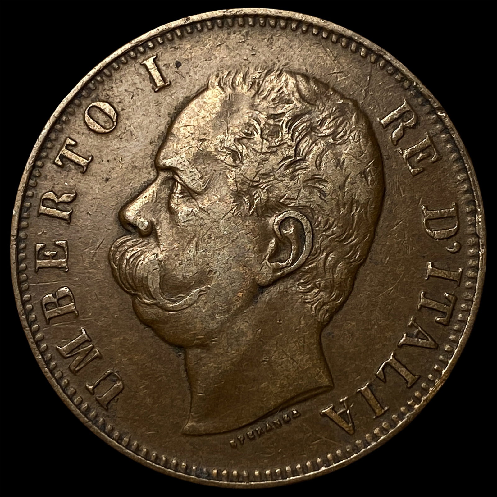 1893R Italy Copper 10 Centesimi: 1893R Italy Copper 10 Centesimi