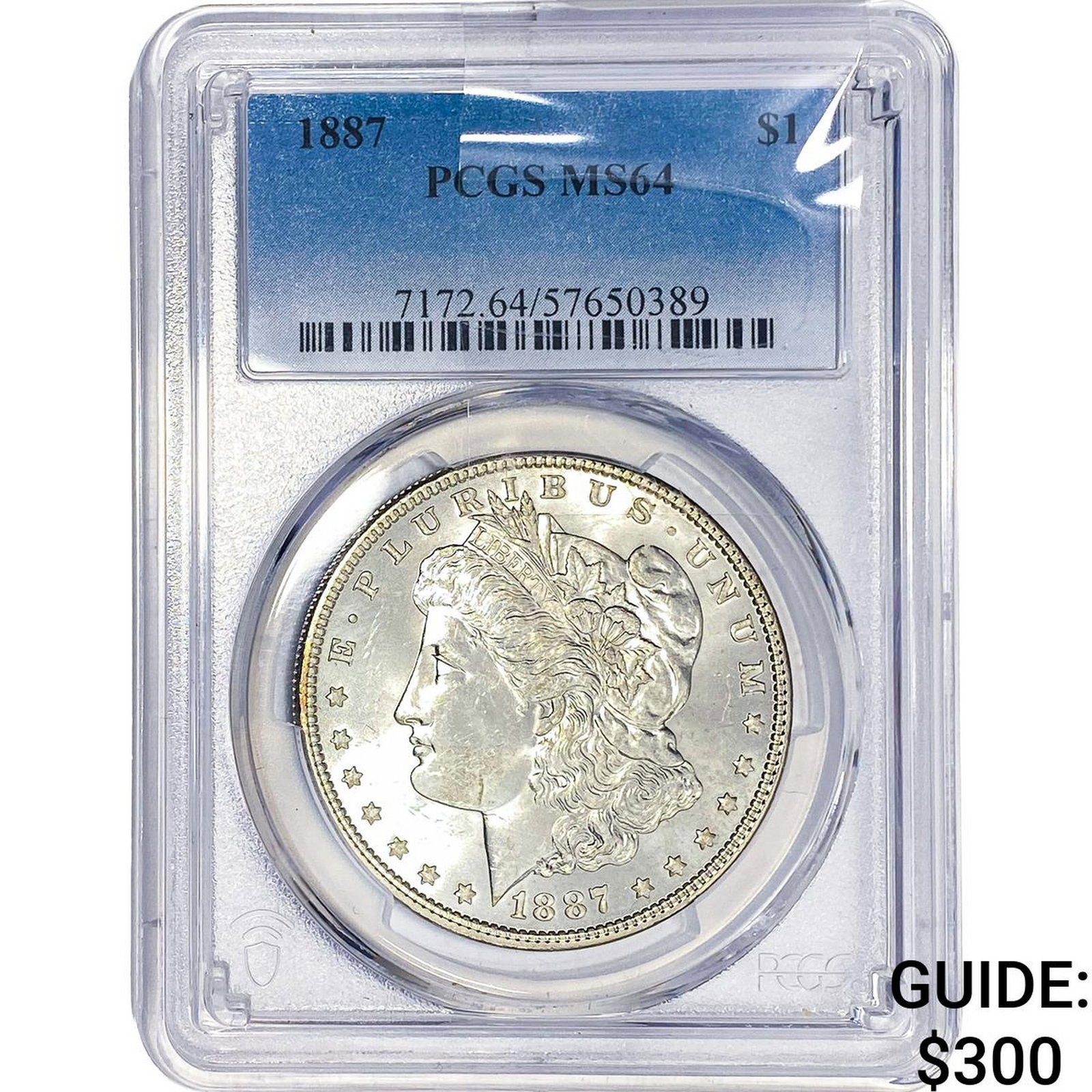 1887 Morgan Silver Dollar PCGS MS64: 1887 Morgan Silver Dollar PCGS MS64