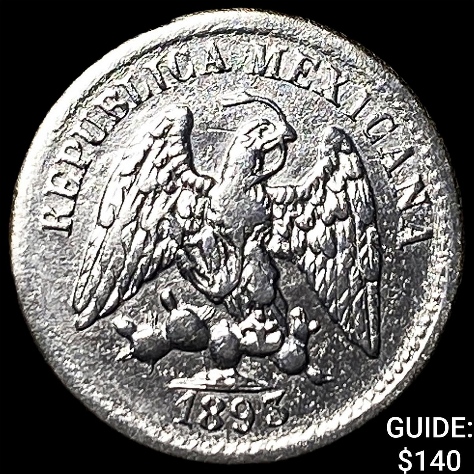 1893 Mexico Silver 5 Centavos (1 of 2)
