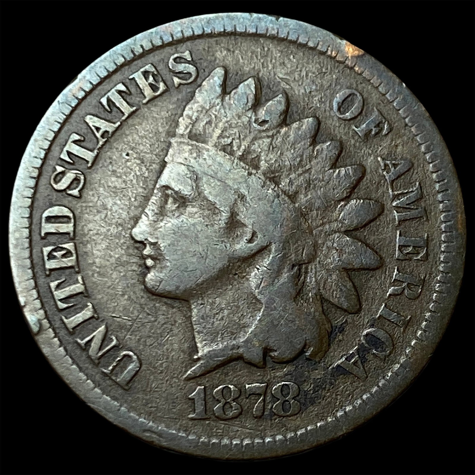 1878 Indian Head Cent NICELY CIRCULATED: 1878 Indian Head Cent NICELY CIRCULATED