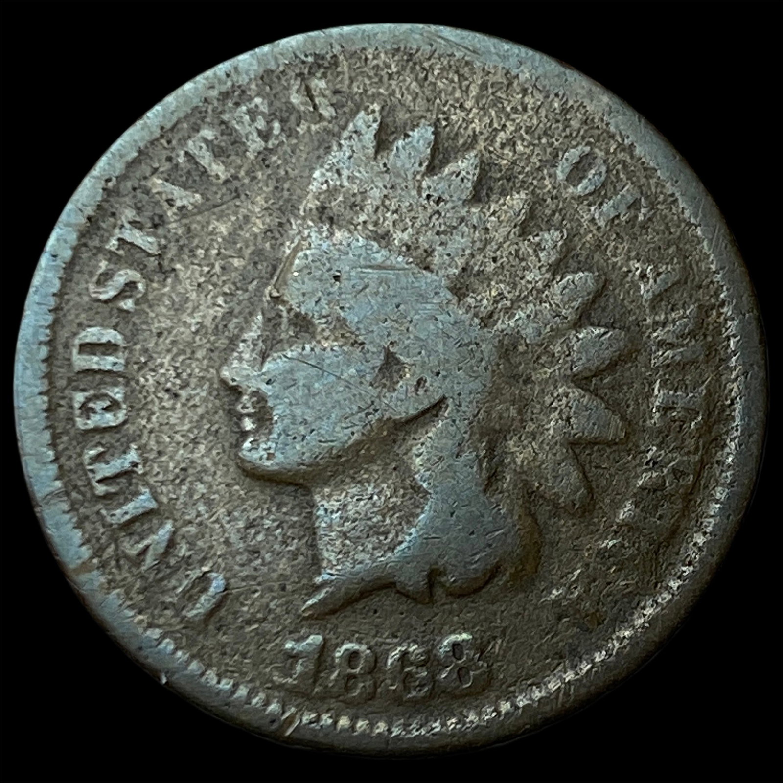 1868 Indian Head Cent LIGHTLY CIRCULATED (1 of 2)