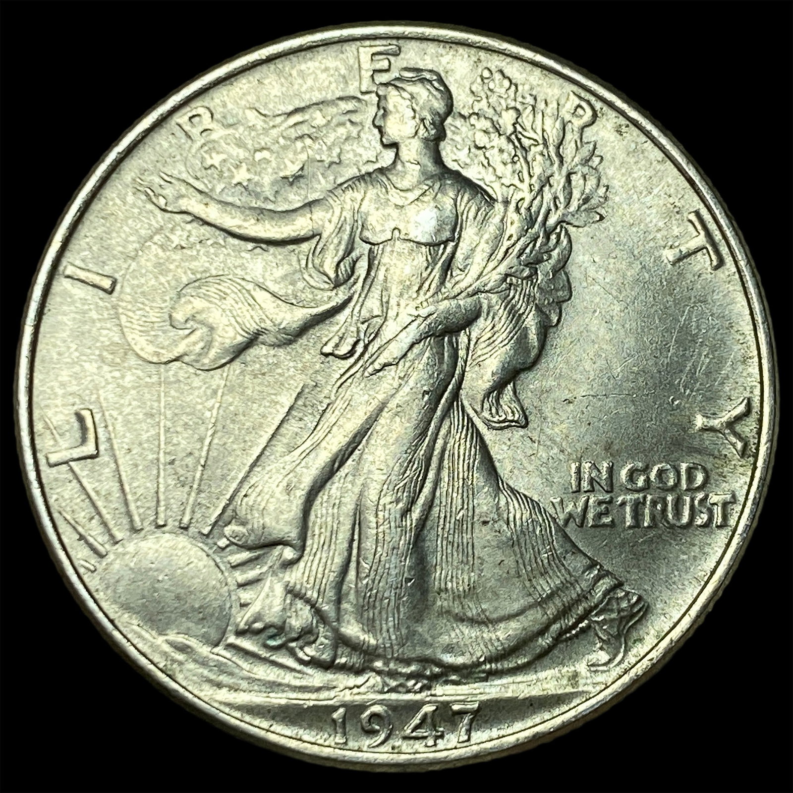 1947 Walking Liberty Half Dollar GEM BU (1 of 2)
