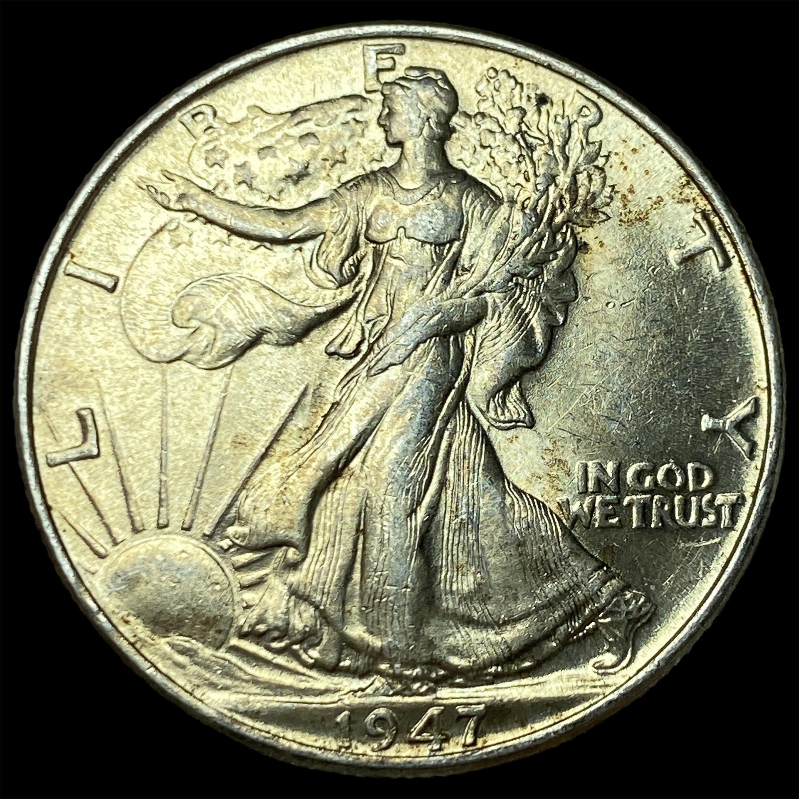 1947 Walking Liberty Half Dollar GEM BU (1 of 2)