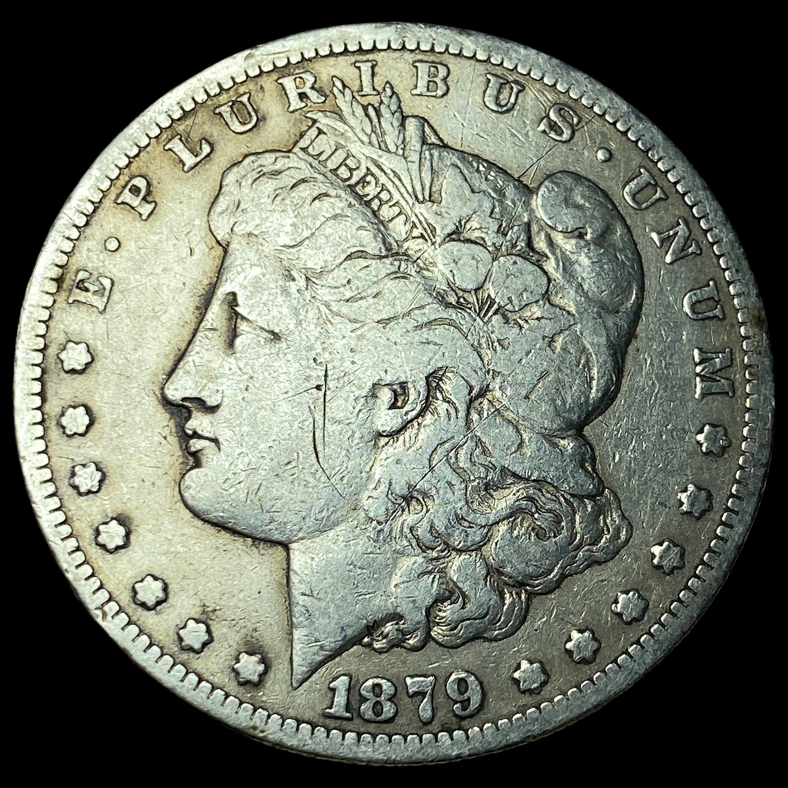 1879 Silver Morgan Dollar LIGHTLY CIRCULATED: 1879 Silver Morgan Dollar LIGHTLY CIRCULATED