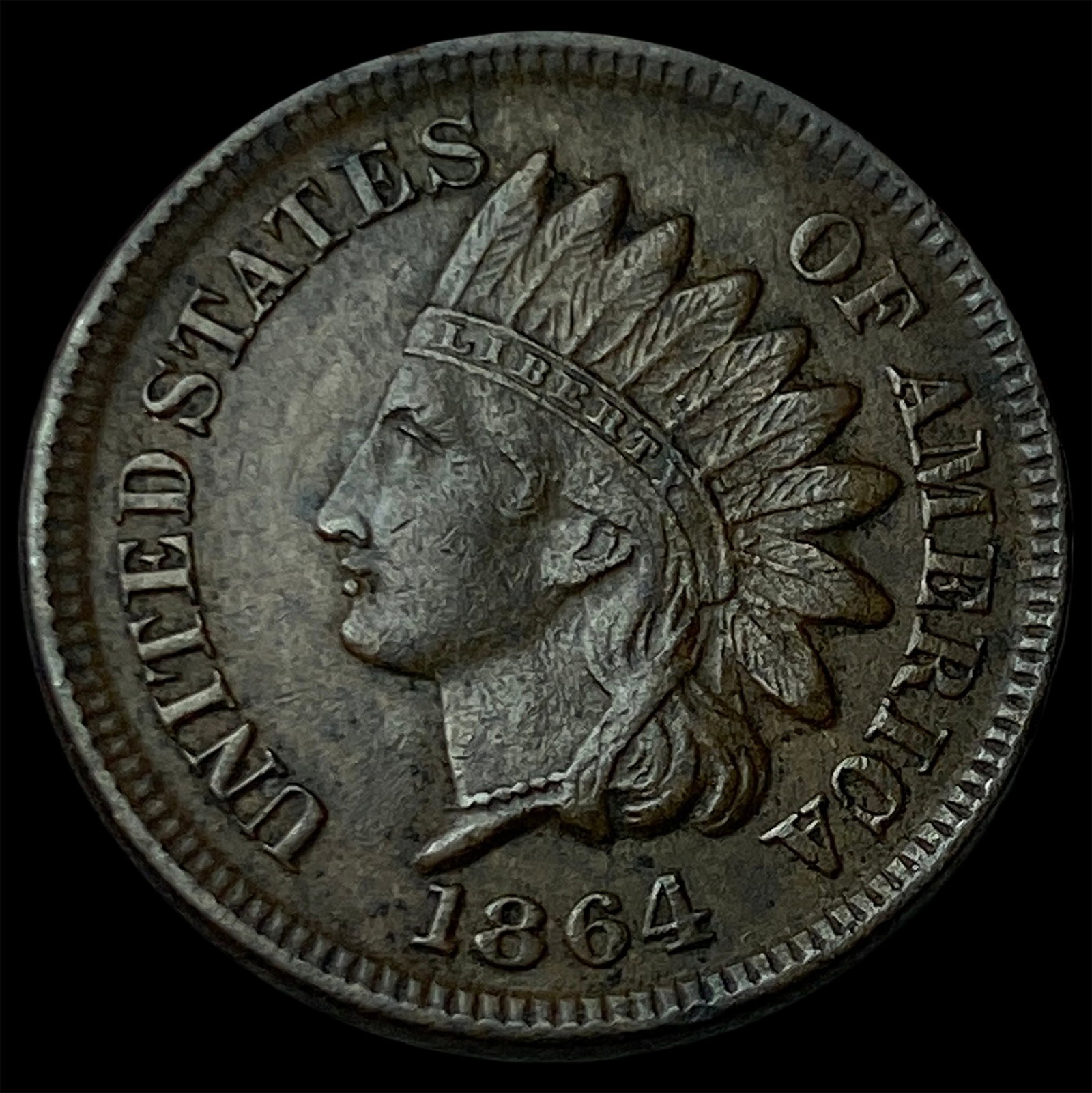 1864 Bronze Indian Head Cent CLOSELY UNCIRCULATED (1 of 2)