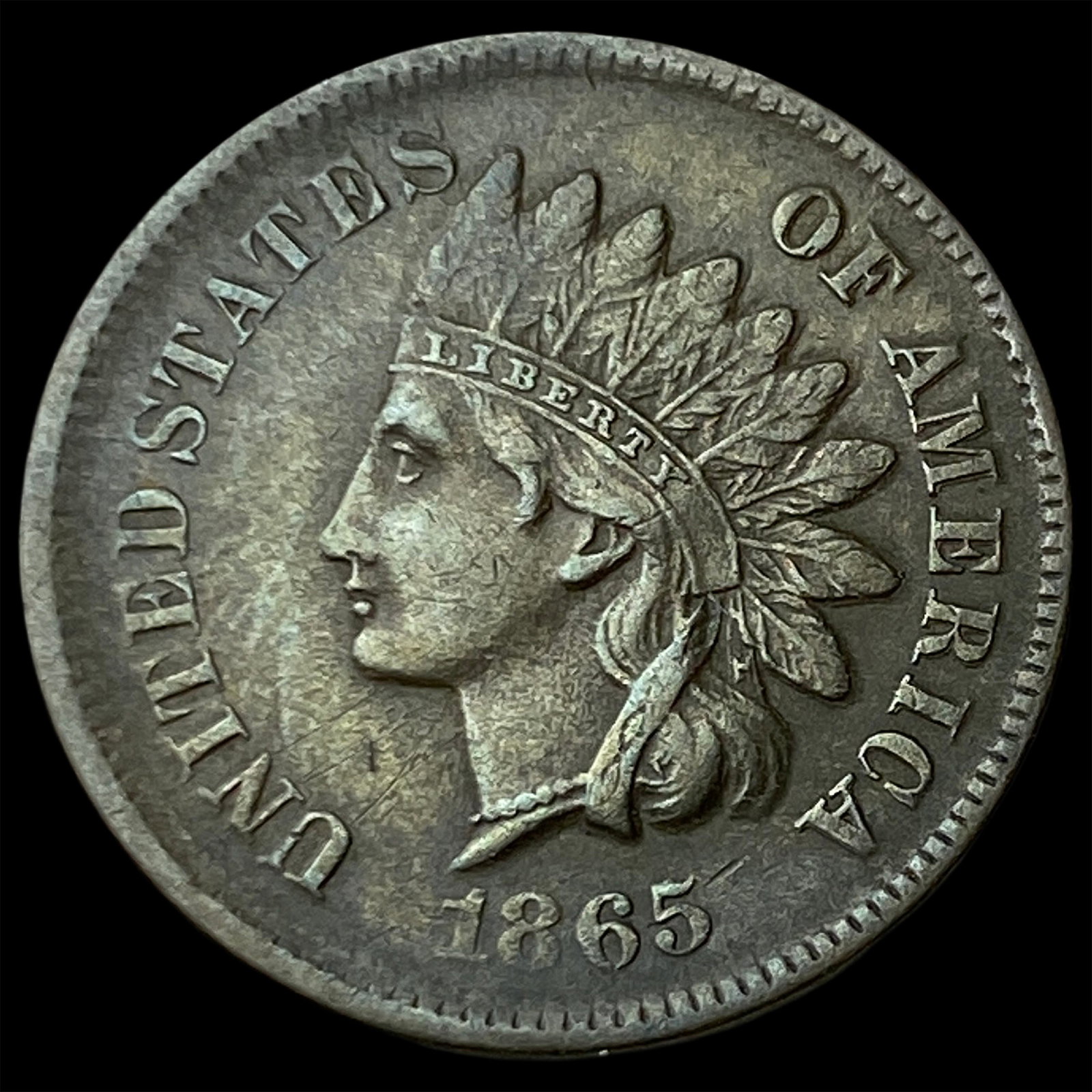 1865 Indian Head Cent CLOSELY UNCIRCULATED (1 of 2)