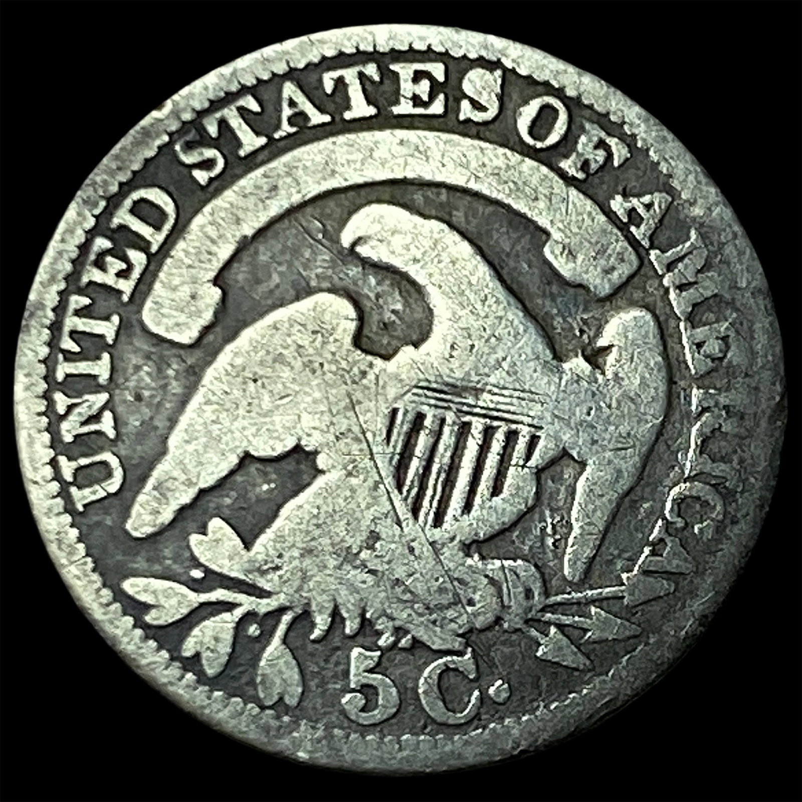1834 Capped Bust Half Dime NICELY CIRCULATED - 2