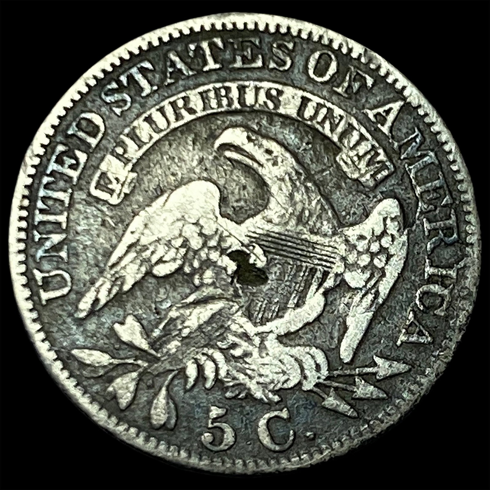 1830 Capped Bust Half Dime LIGHTLY CIRCULATED - 2