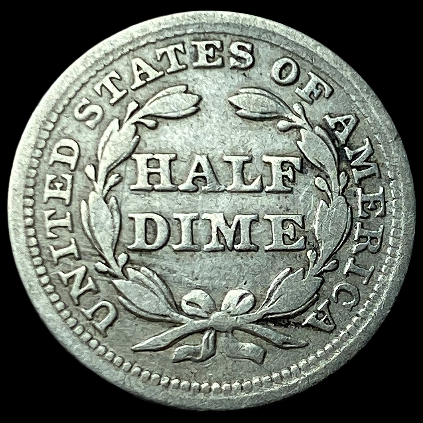 1857 Silver Half Dime LIGHTLY CIRCULATED - 2