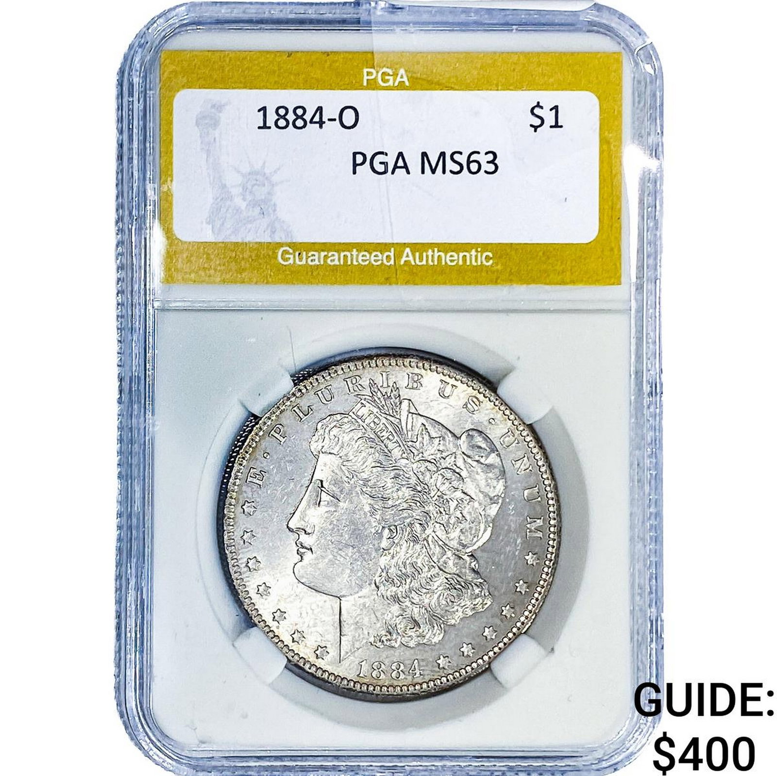1884-O Morgan Silver Dollar PGA MS63: 1884-O Morgan Silver Dollar PGA MS63