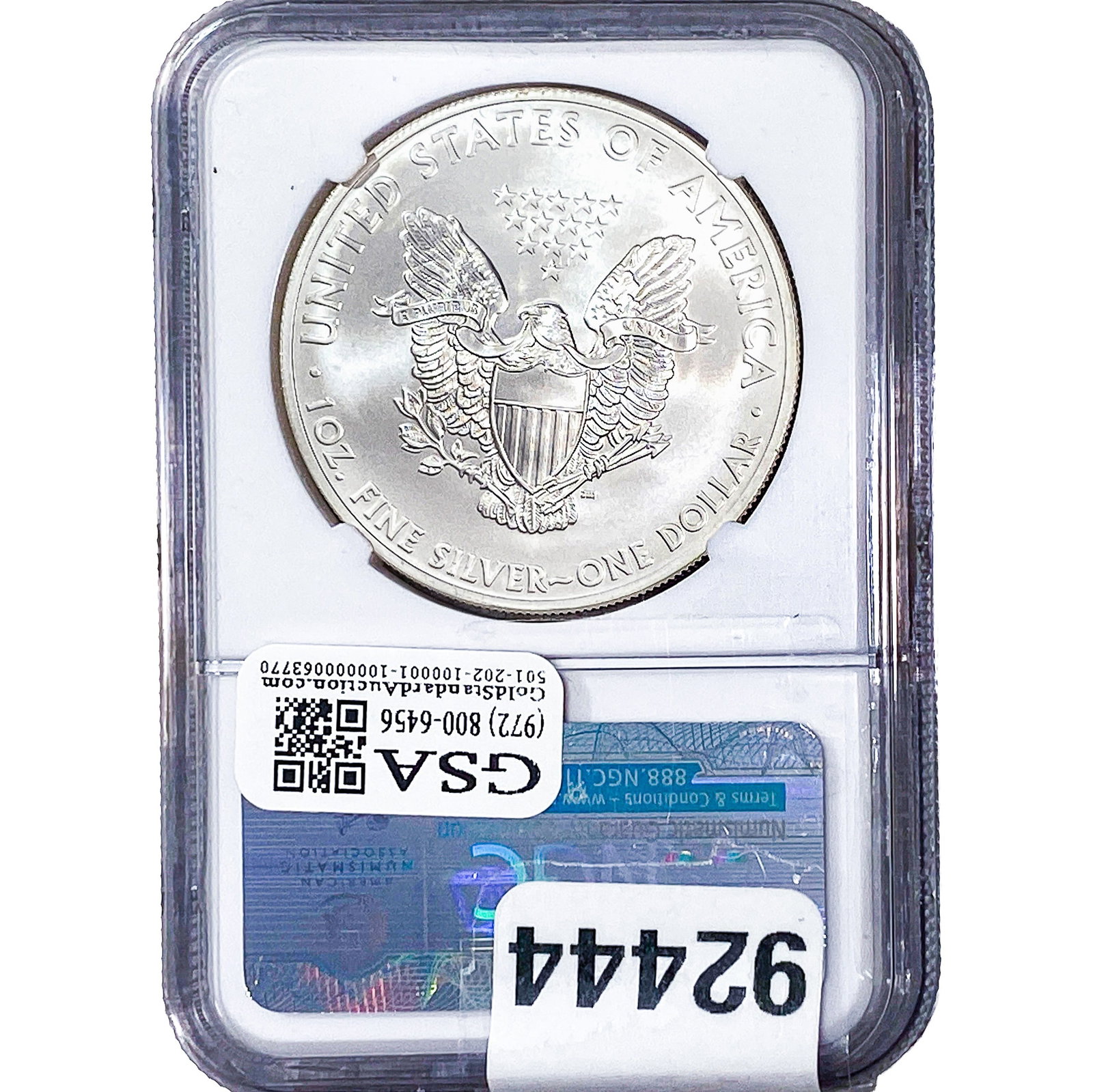 2012[S] Silver Eagle NGC MS70 - 2