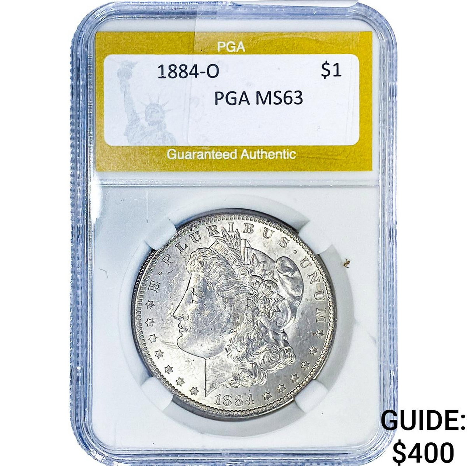 1884-O Morgan Silver Dollar PGA MS63: 1884-O Morgan Silver Dollar PGA MS63