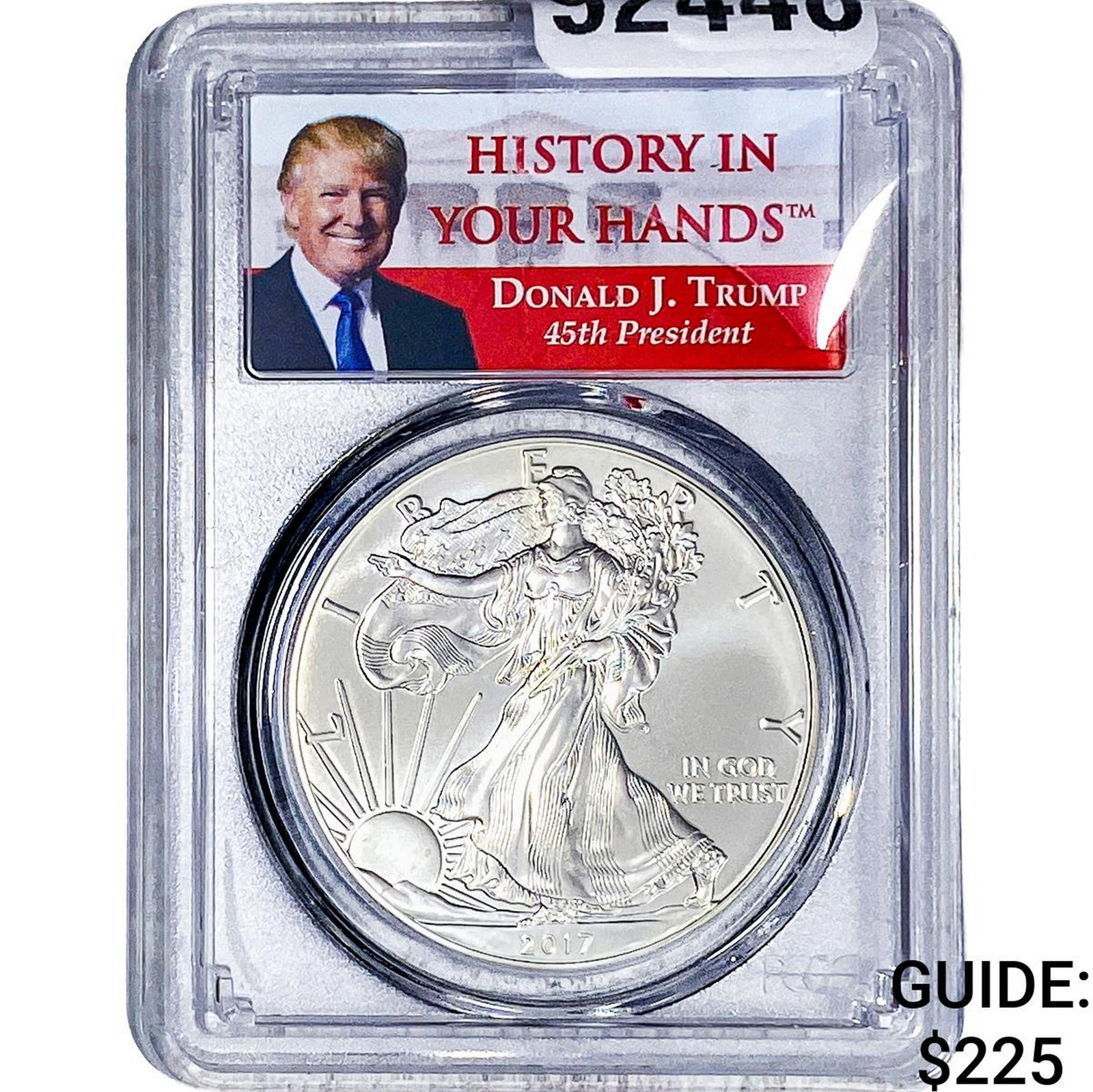 2017 Silver Eagle PCGS MS69 Trump: 2017 Silver Eagle PCGS MS69 Trump