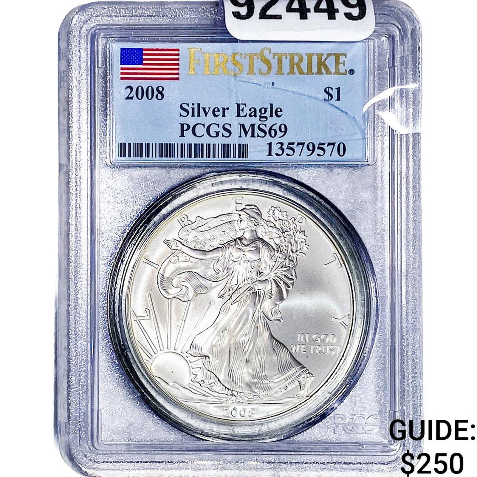 2008 Silver Eagle PCGS MS69 (1 of 2)