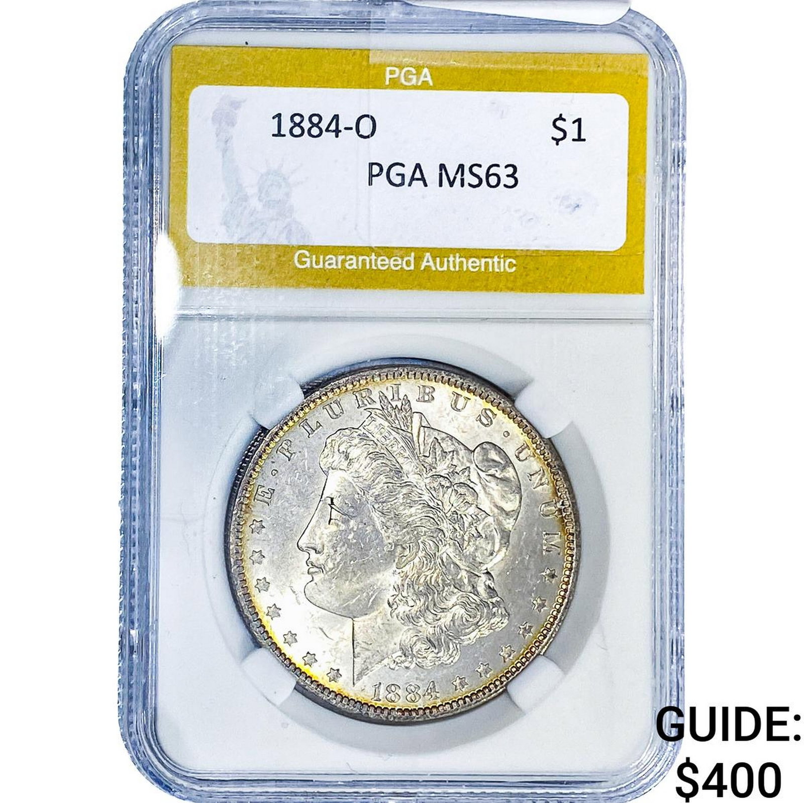 1884-O Morgan Silver Dollar PGA MS63 (1 of 2)