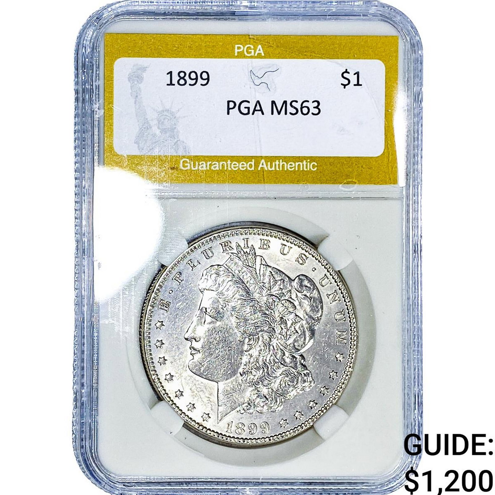 1899 Morgan Silver Dollar PGA MS63: 1899 Morgan Silver Dollar PGA MS63