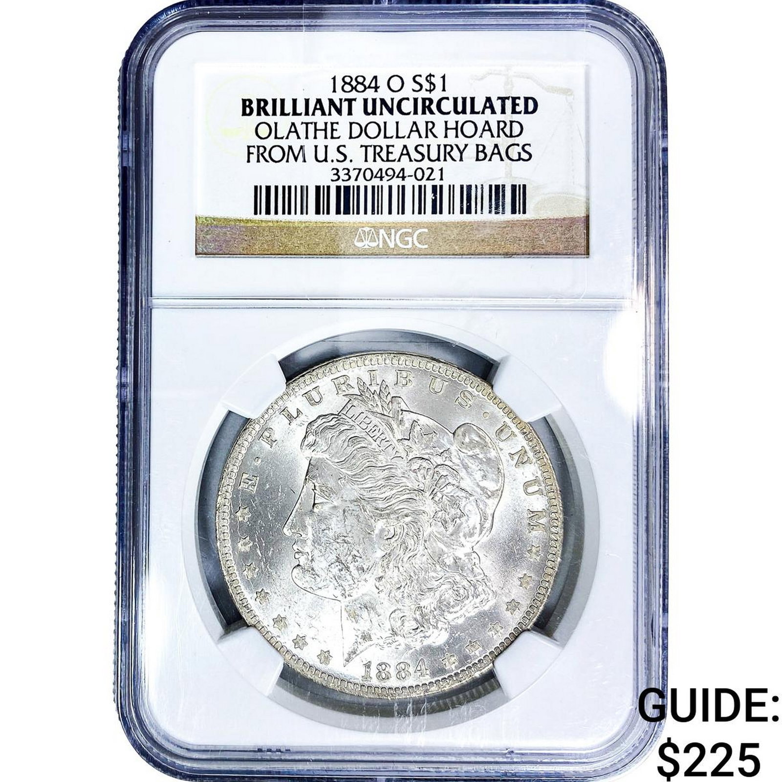 1884-O Morgan Silver Dollar NGC BU (1 of 2)