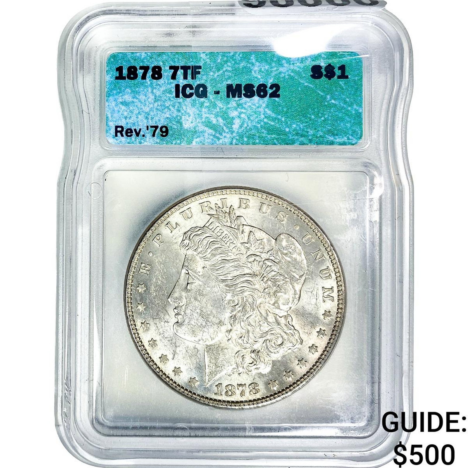 1878 7TF Morgan Silver Dollar ICG MS62 (1 of 2)