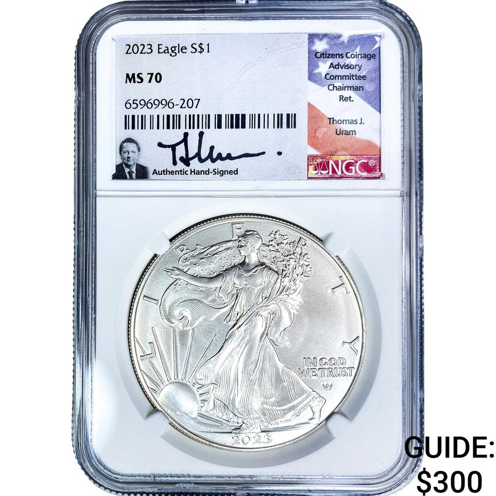 2023 Silver Eagle NGC MS70: 2023 Silver Eagle NGC MS70