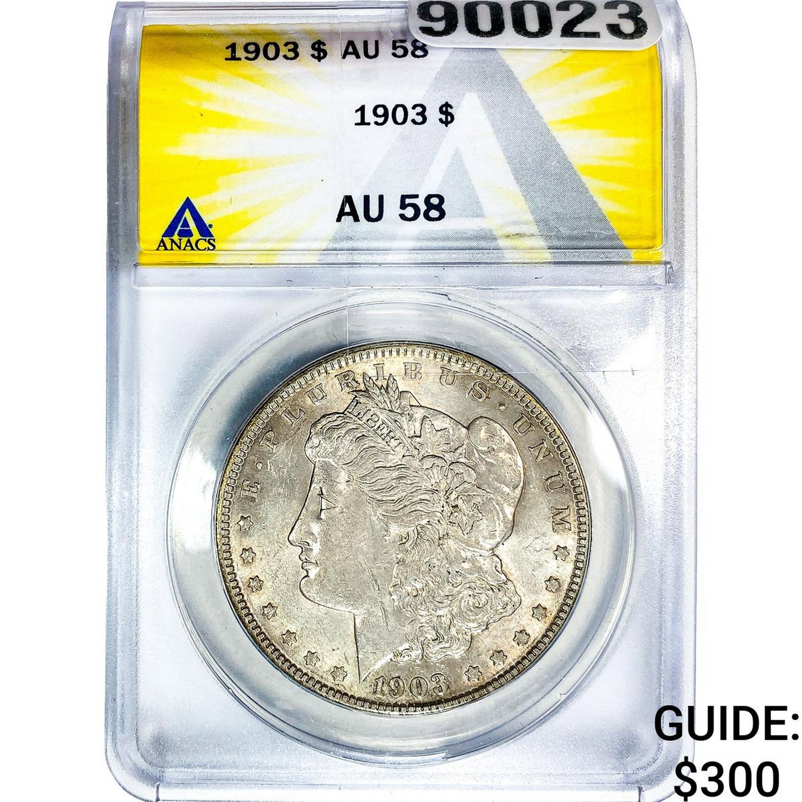 1903 Morgan Silver Dollar ANACS AU58: 1903 Morgan Silver Dollar ANACS AU58