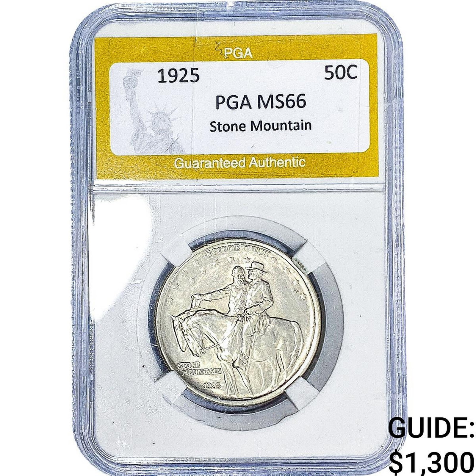 1925 Stone Mountain Half Dollar PGA MS66 (1 of 2)
