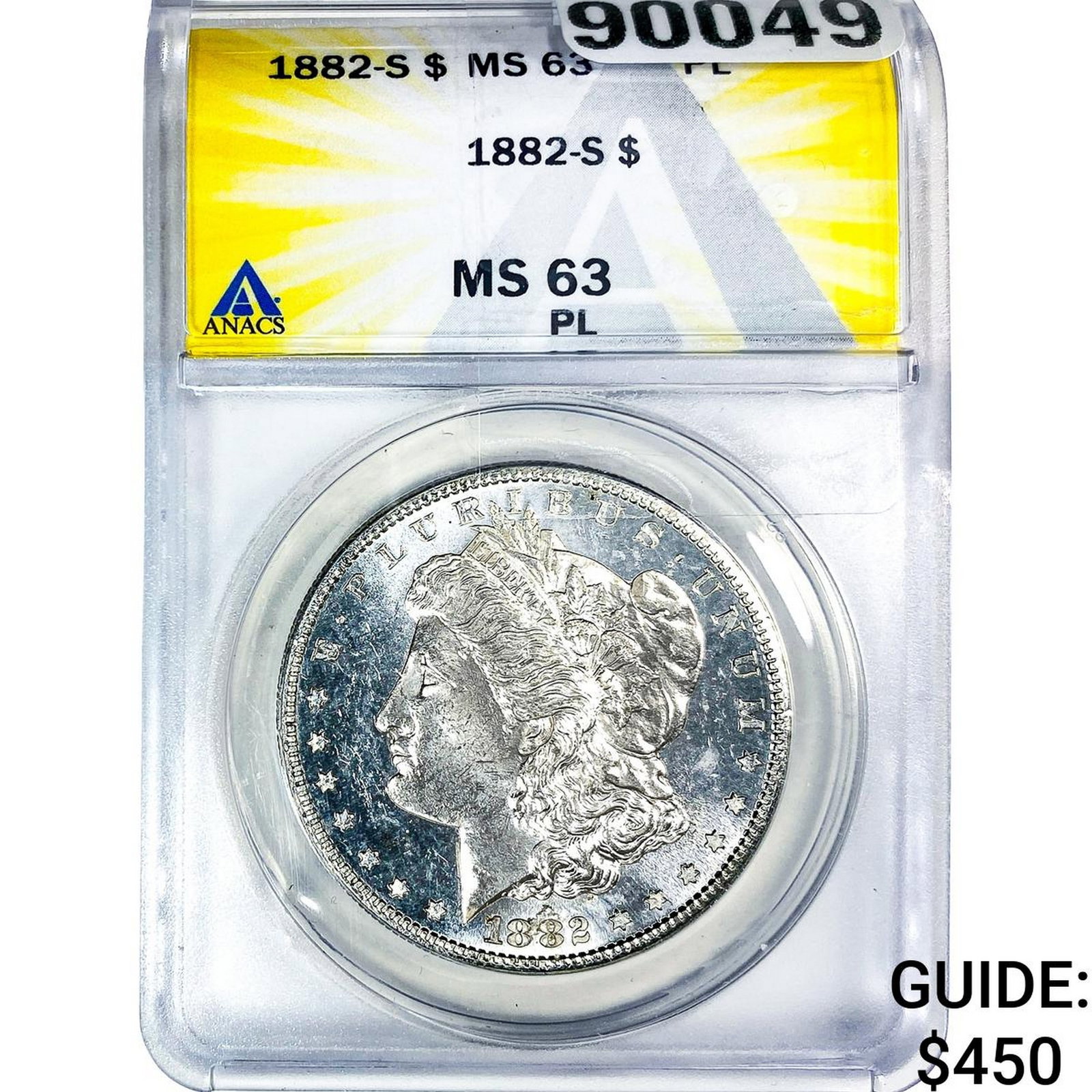 1882-S Morgan Silver Dollar ANACS MS63 PL (1 of 2)
