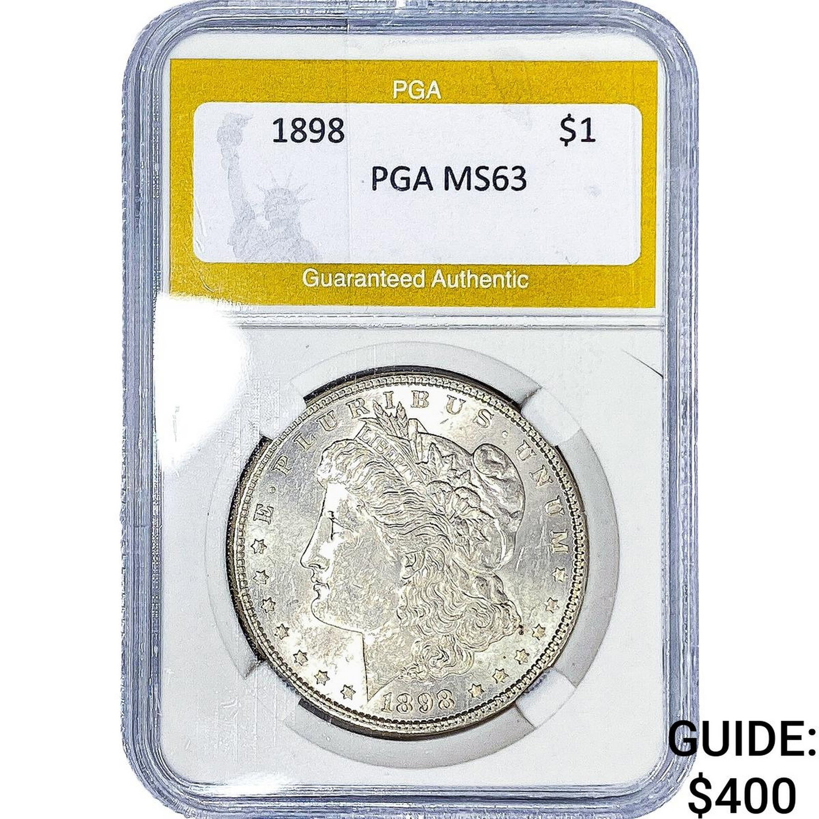 1898 Morgan Silver Dollar PGA MS63 (1 of 2)