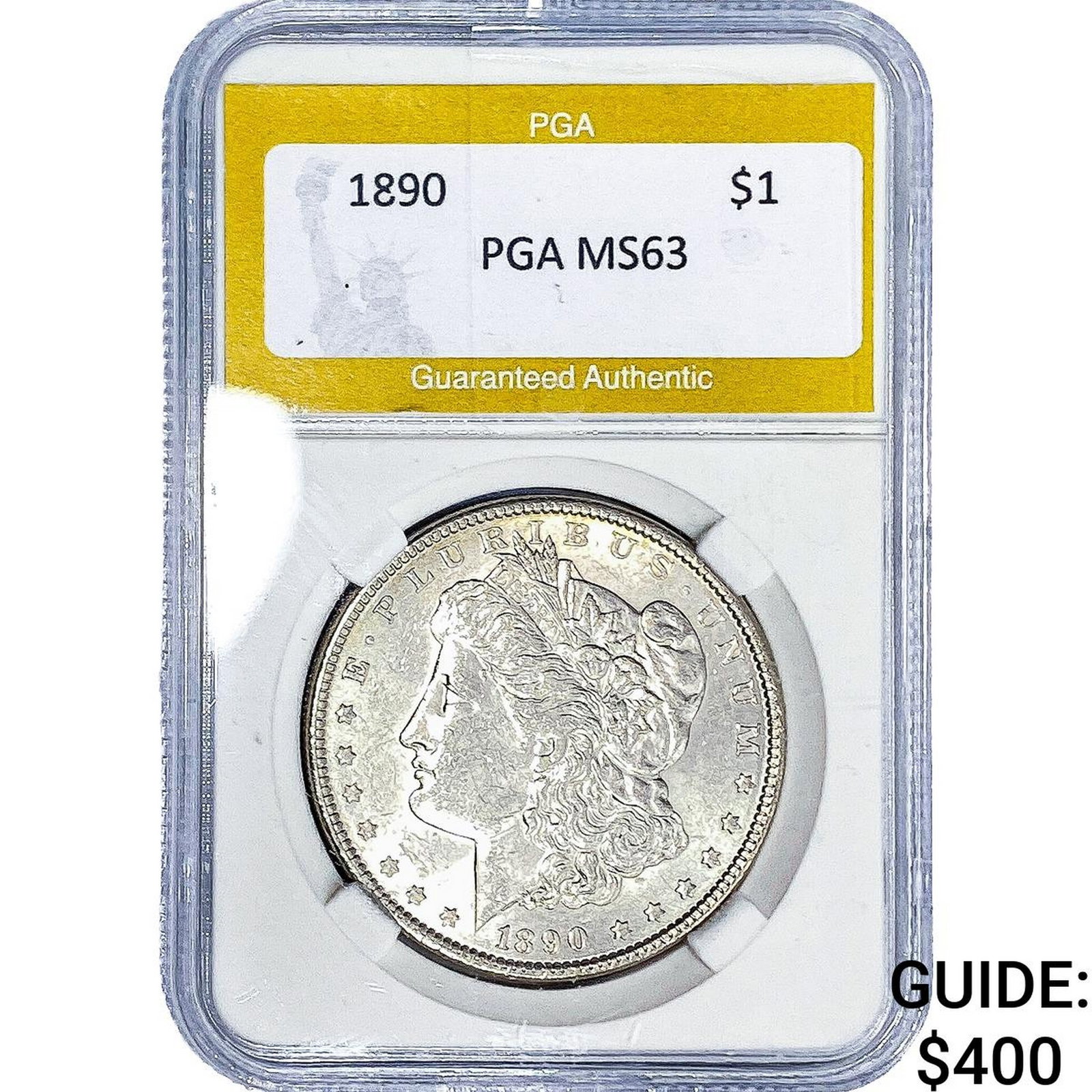 1890 Morgan Silver Dollar PGA MS63 (1 of 2)
