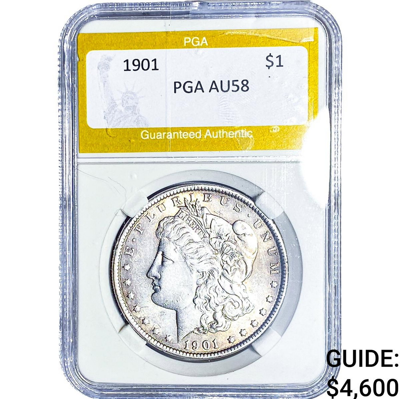 1901 Morgan Silver Dollar PGA AU58 (1 of 2)