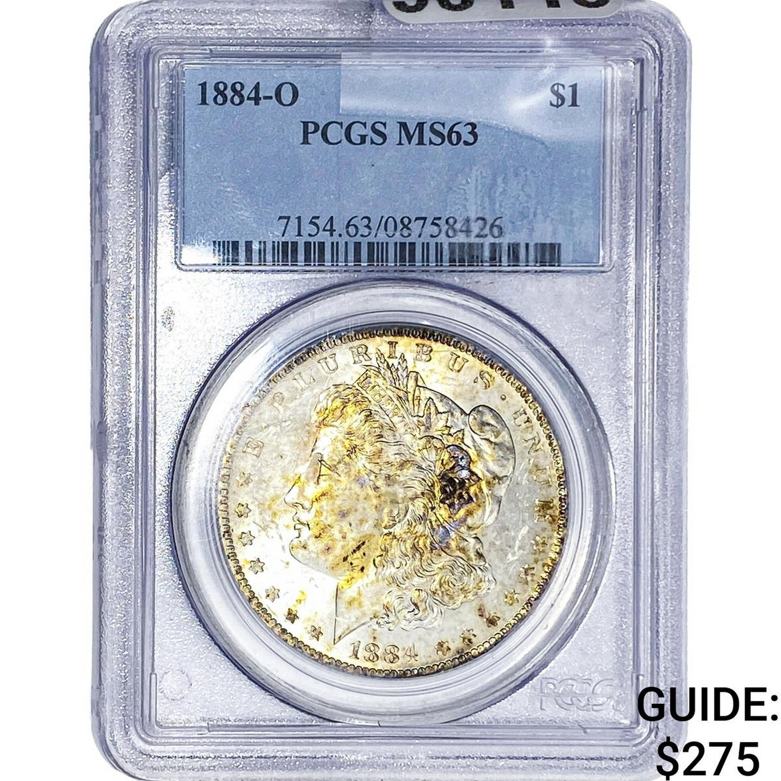 1884-O Morgan Silver Dollar PCGS MS63: 1884-O Morgan Silver Dollar PCGS MS63