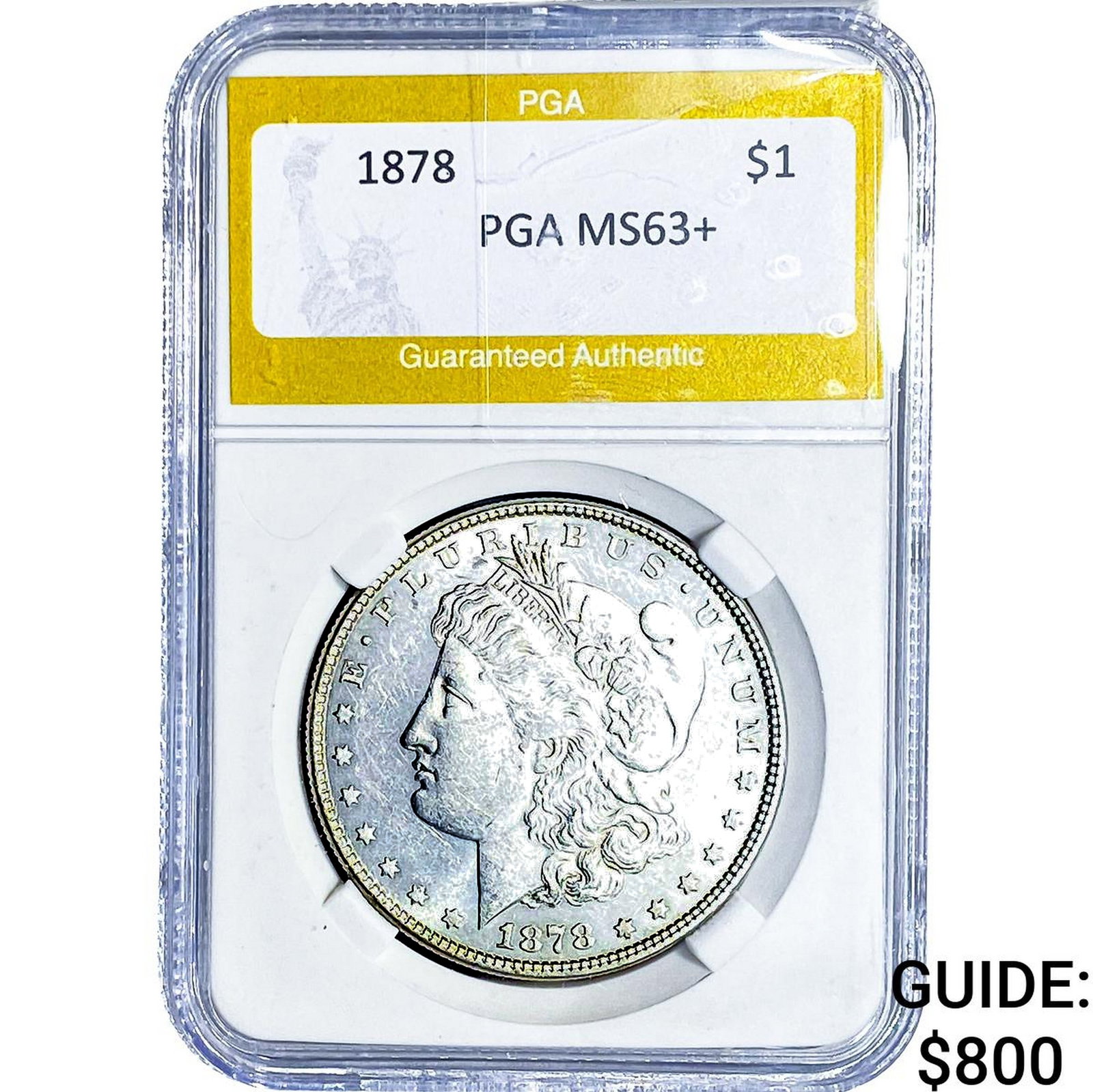 1878 Morgan Silver Dollar PGA MS63+ (1 of 2)