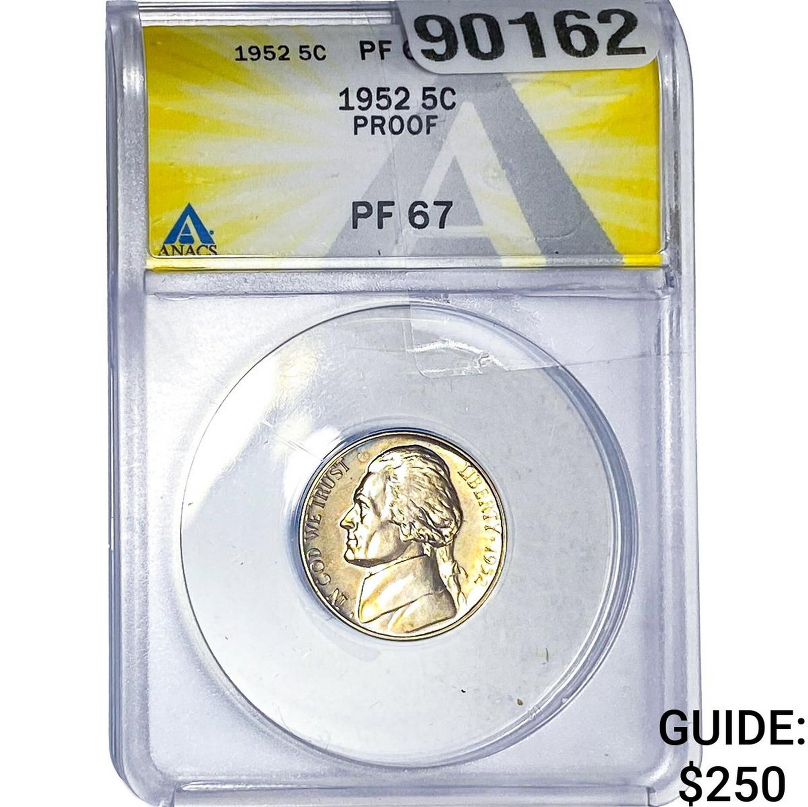 1952 Jefferson Nickel ANACS PF67 (1 of 2)