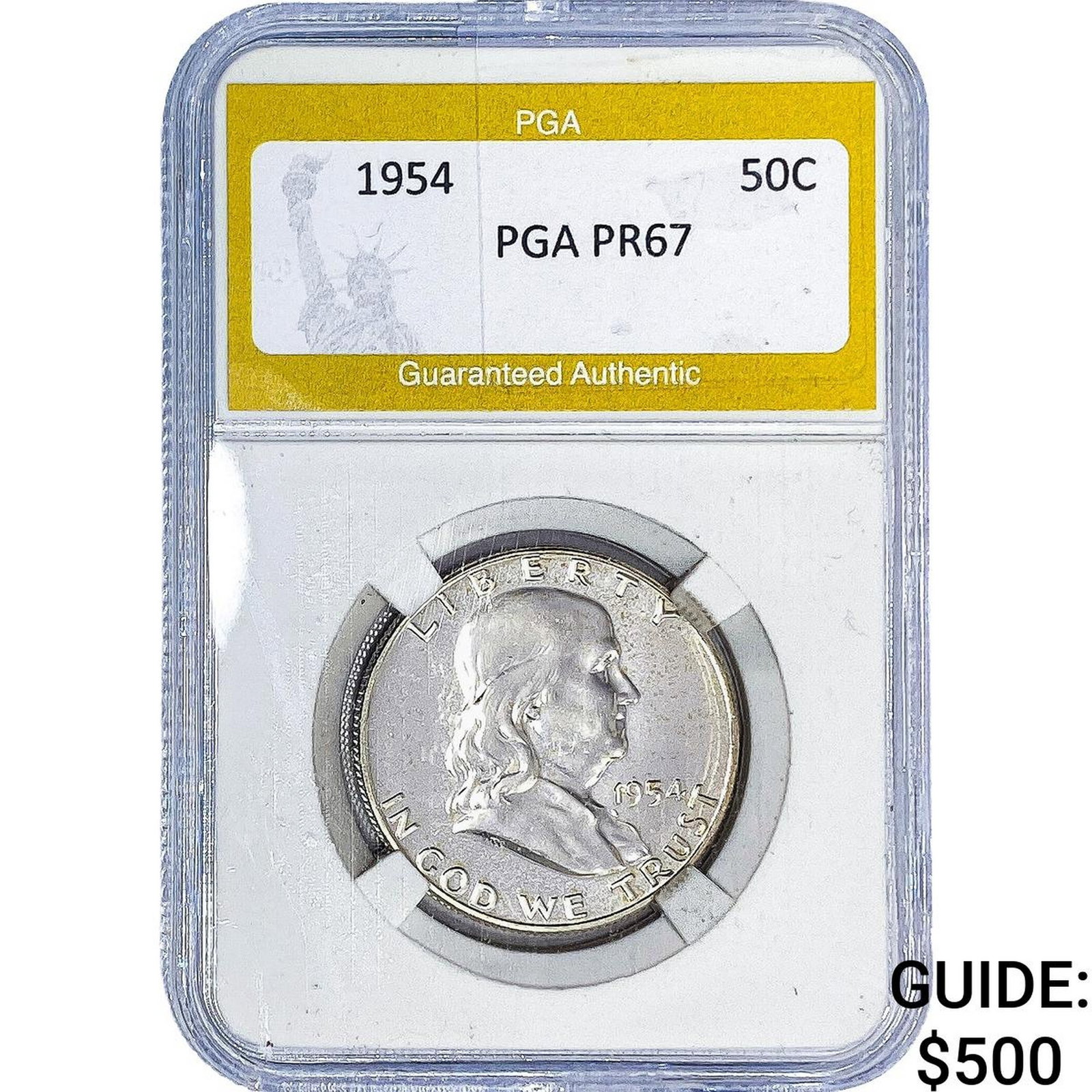 1954 Franklin Half Dollar PGA PR67: 1954 Franklin Half Dollar PGA PR67