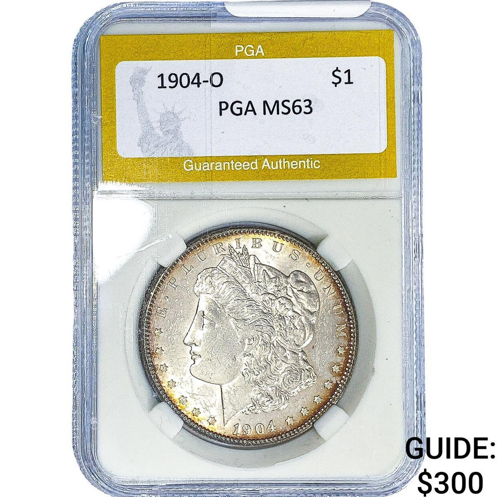 1904-O Morgan Silver Dollar PGA MS63: 1904-O Morgan Silver Dollar PGA MS63