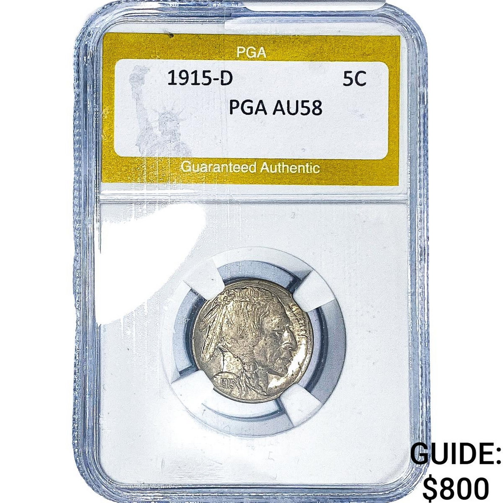 1915-D Buffalo Nickel PGA AU58 (1 of 2)