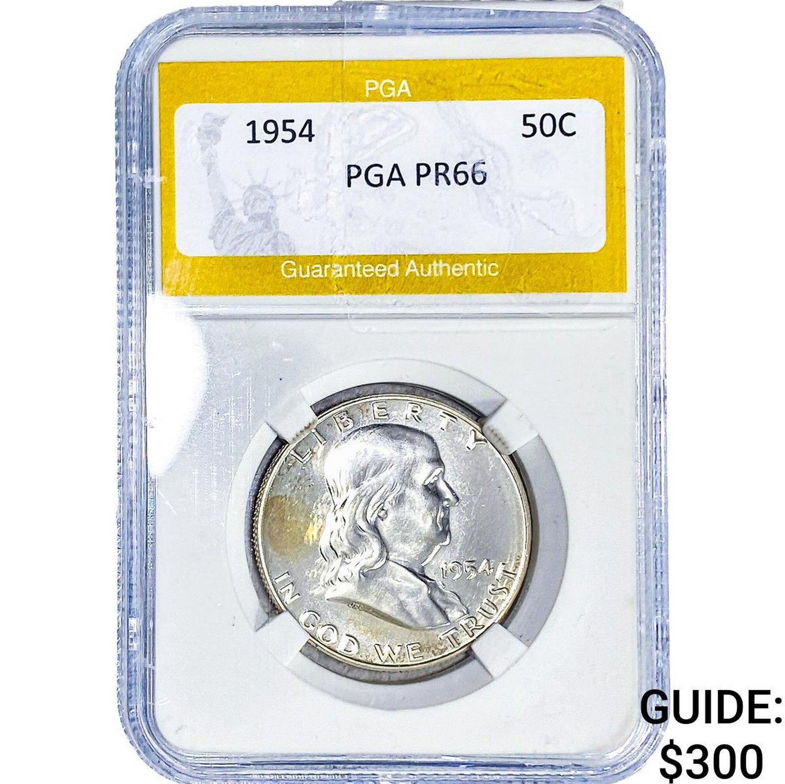 1954 Franklin Half Dollar PGA PR66: 1954 Franklin Half Dollar PGA PR66