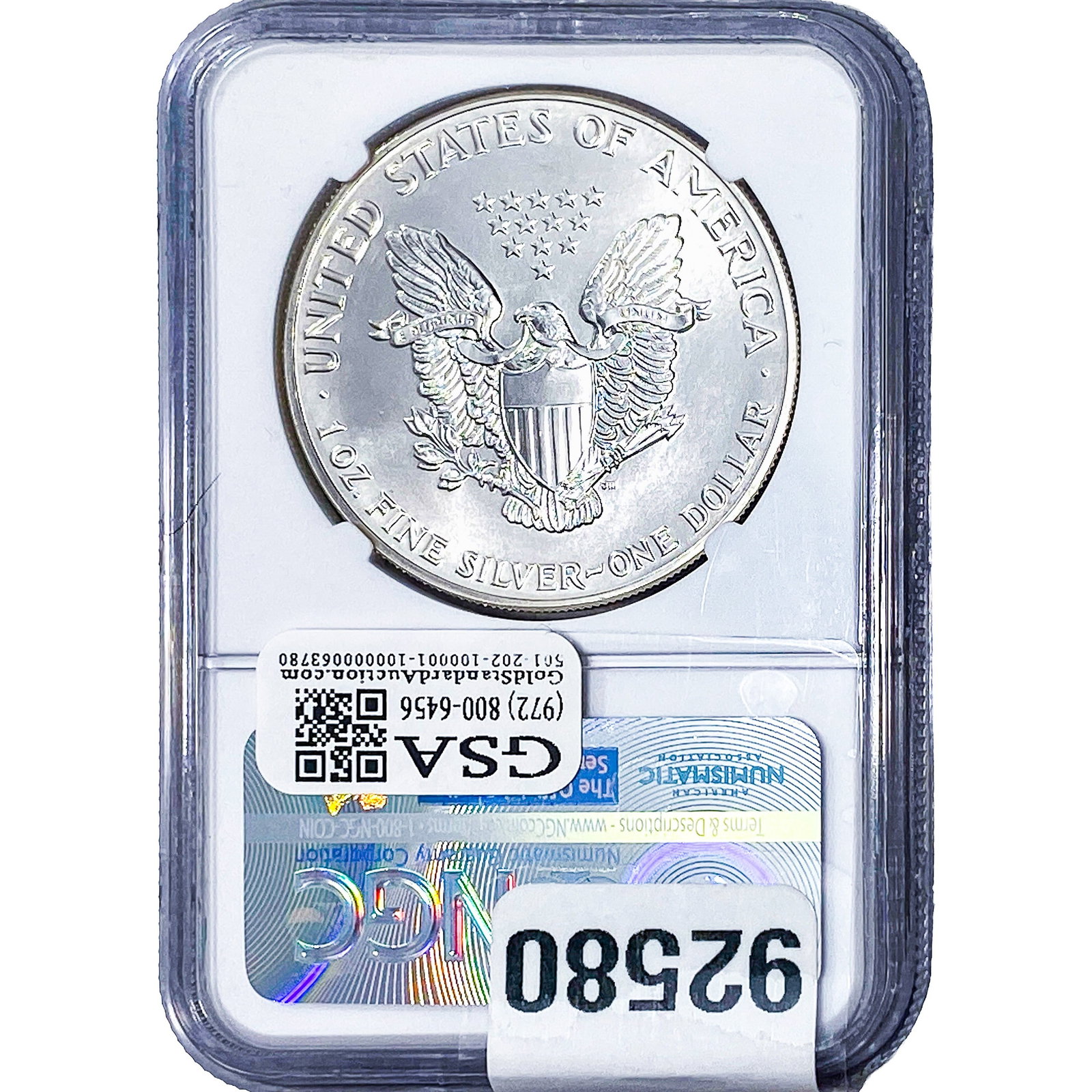 1987 Silver Eagle NGC MS69 - 2
