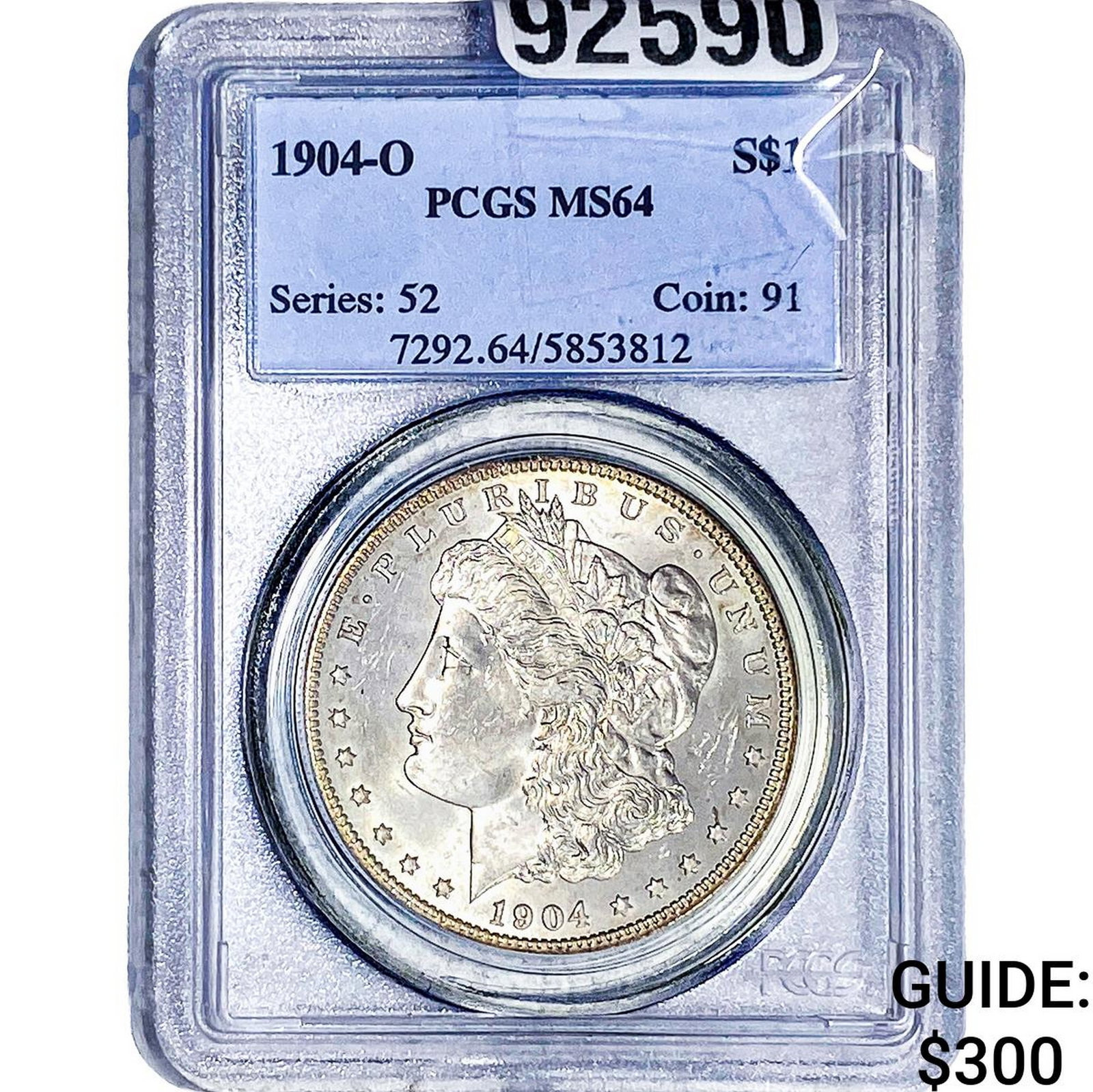 1904-O Morgan Silver Dollar PCGS MS64: 1904-O Morgan Silver Dollar PCGS MS64