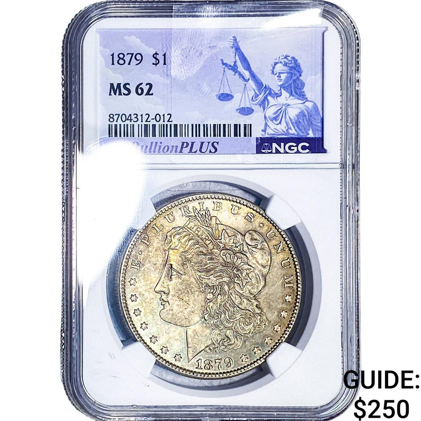 1879 Morgan Silver Dollar NGC MS62: 1879 Morgan Silver Dollar NGC MS62