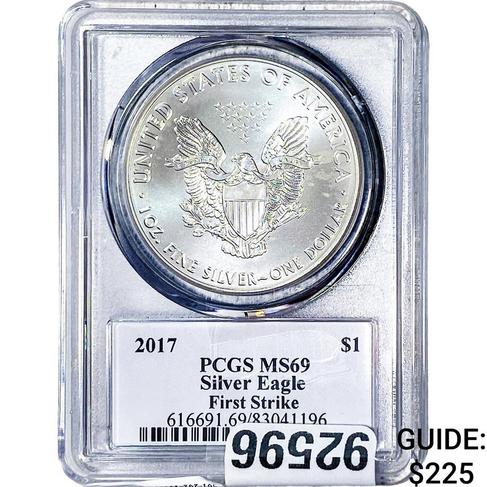 2017 Silver Eagle PCGS MS69 Trump: 2017 Silver Eagle PCGS MS69 Trump
