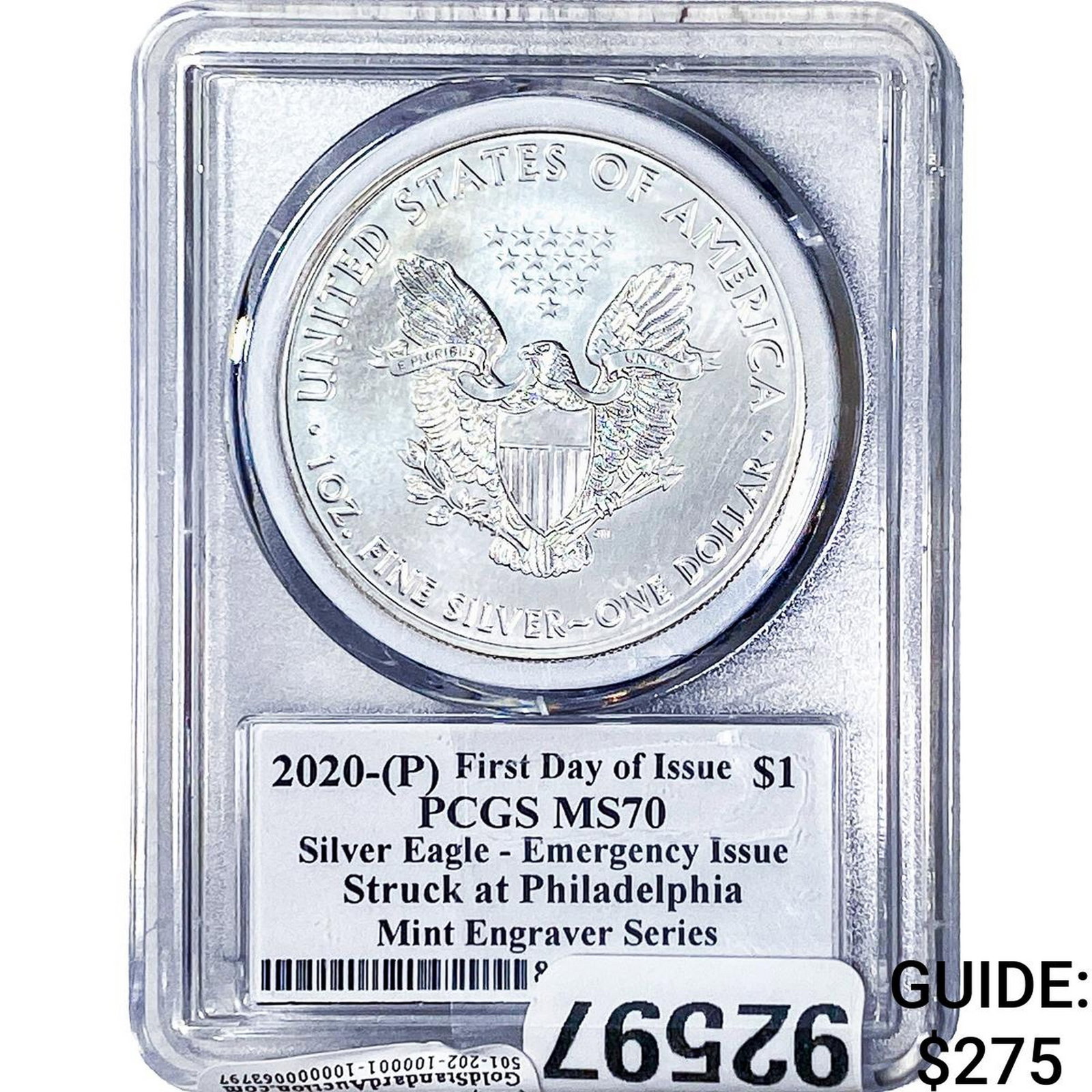 2024[P] Silver Eagle PCGS MS70 Emergency Issue (1 of 2)
