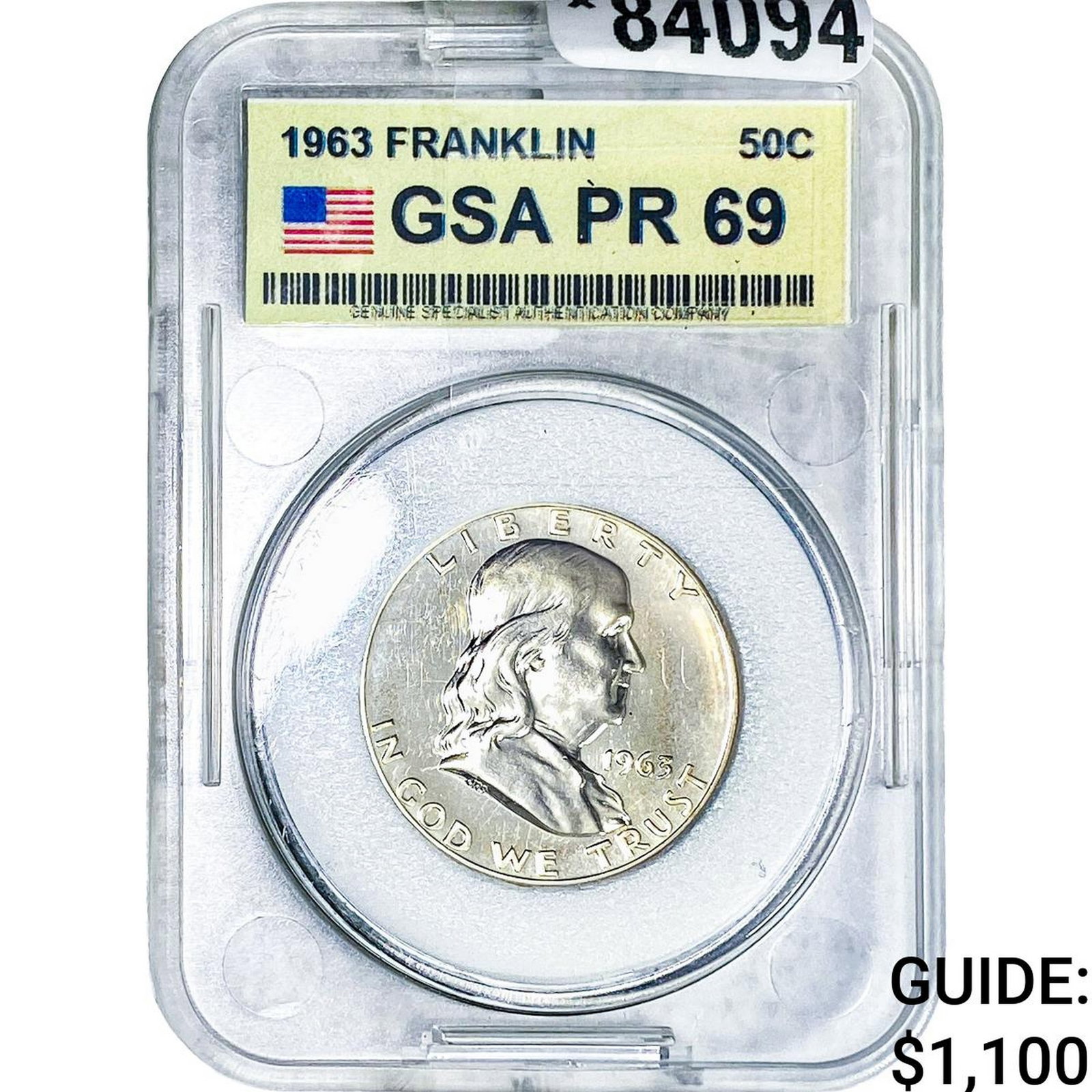 1963 Franklin Half Dollar GSA PR69 (1 of 2)