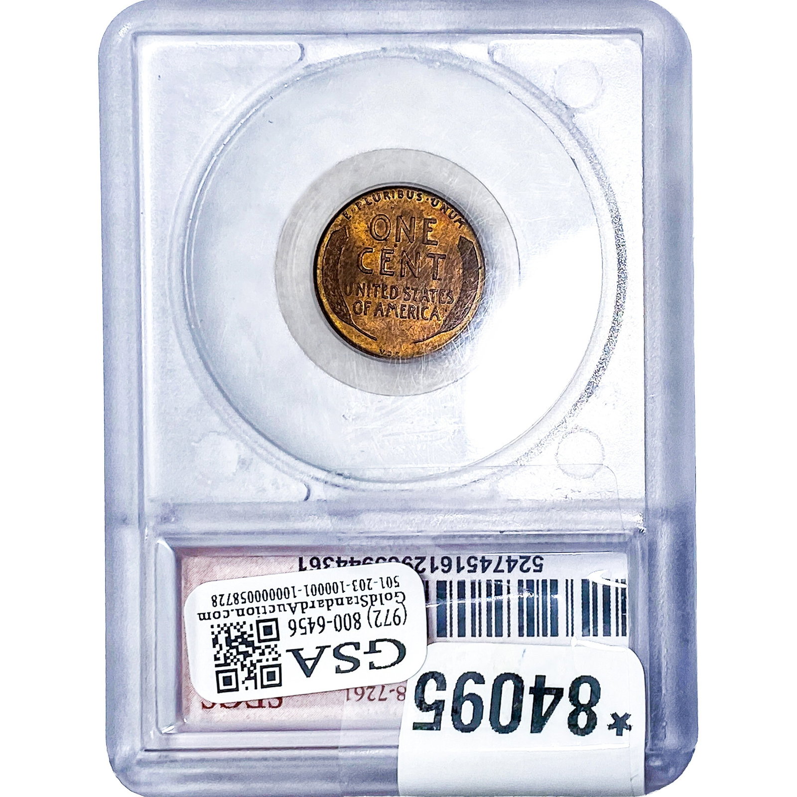 1909 Wheat Cent SEGS MS66+ - 2