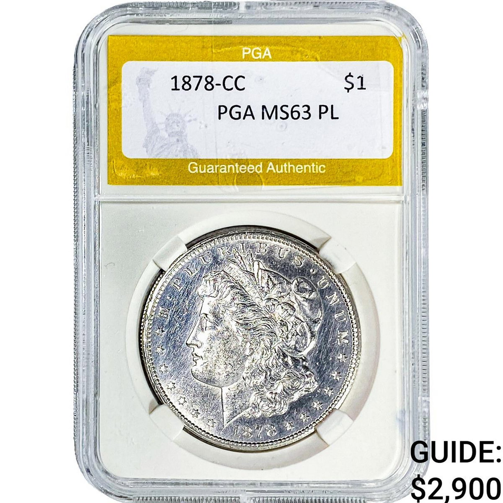 1878-CC Morgan Silver Dollar PGA MS63 PL (1 of 2)