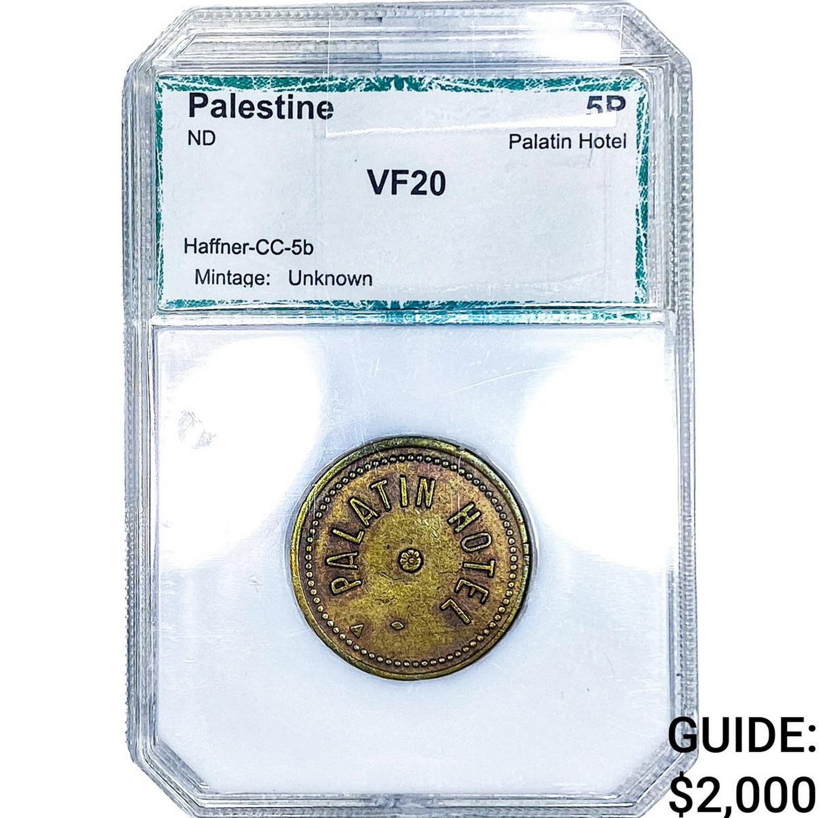 ND Palestine 5P Mid 1930's PCI VF20 (1 of 2)