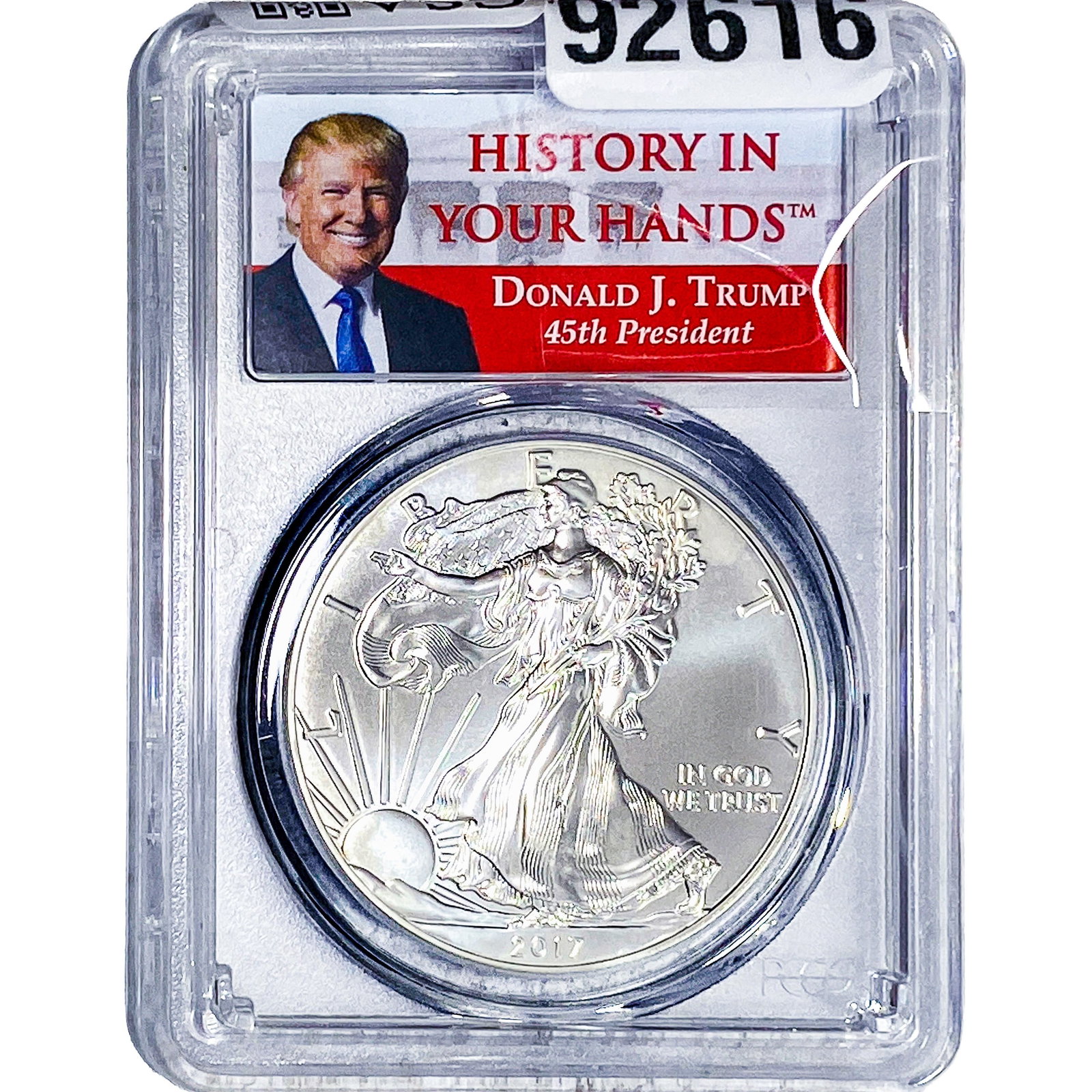2017 Silver Eagle PCGS MS69 Trump - 2